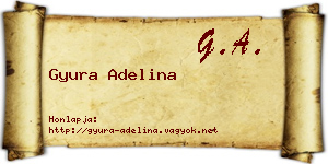 Gyura Adelina névjegykártya
